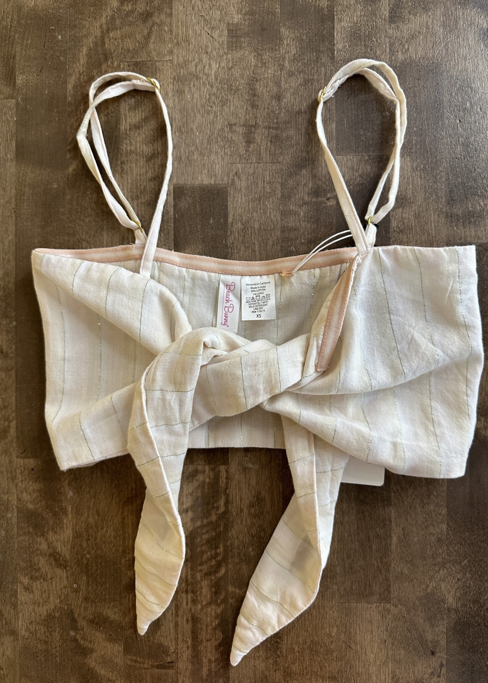 2 PIECE SET NWT Beach Bunny Striped Set 24"/XS