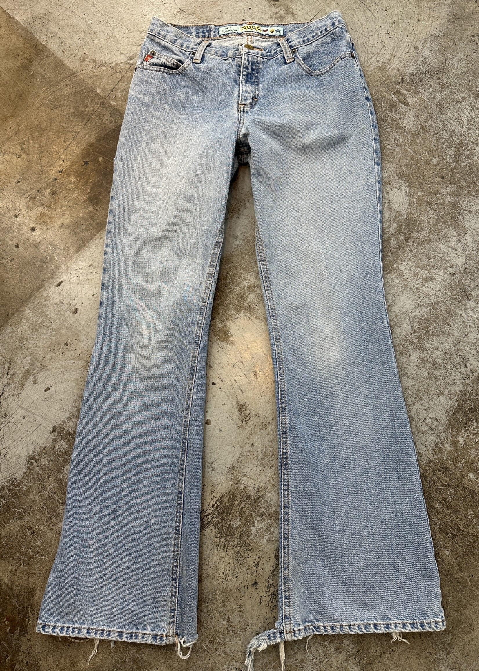 Mudd Vintage Light Wash Bootcut Jeans Fem 29 ALT REBEL