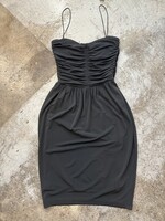 MNG Black Ruched Dress XS