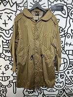 NWT Burberry Tan Nylon Hooded Trench XL