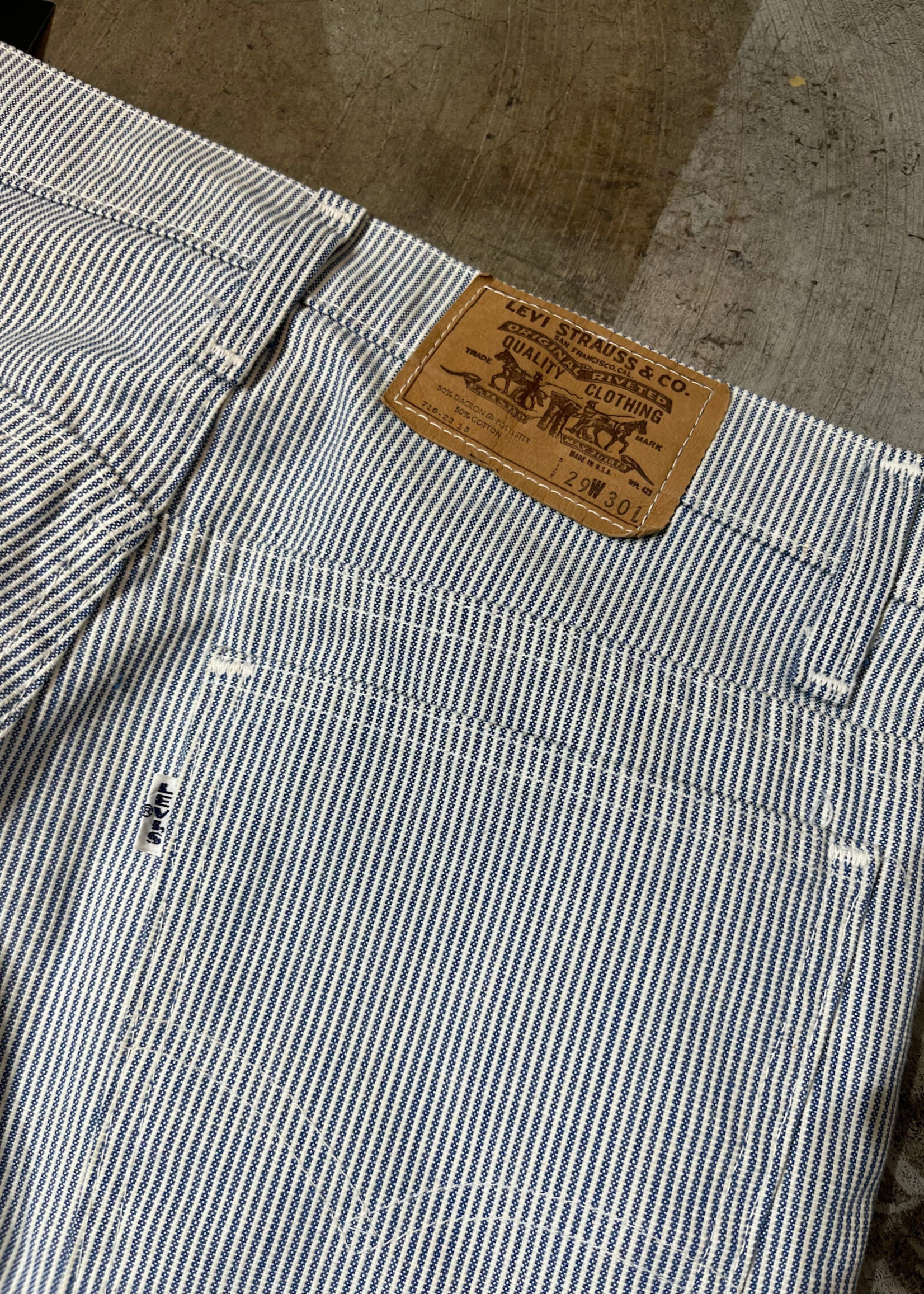 Vintage Levi's Big E Pinstripe Flares 27