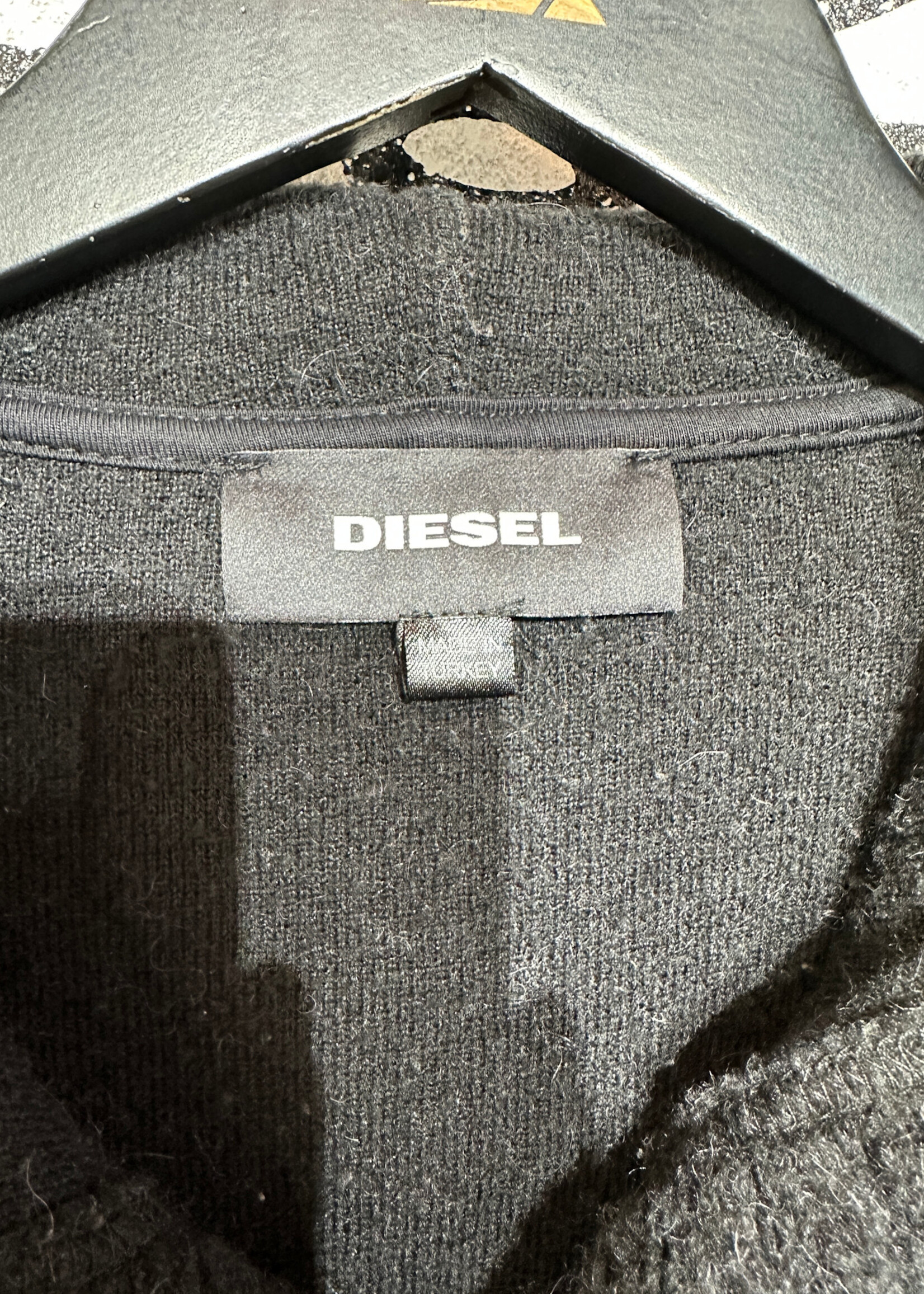 Diesel Black Hooded Trench XS