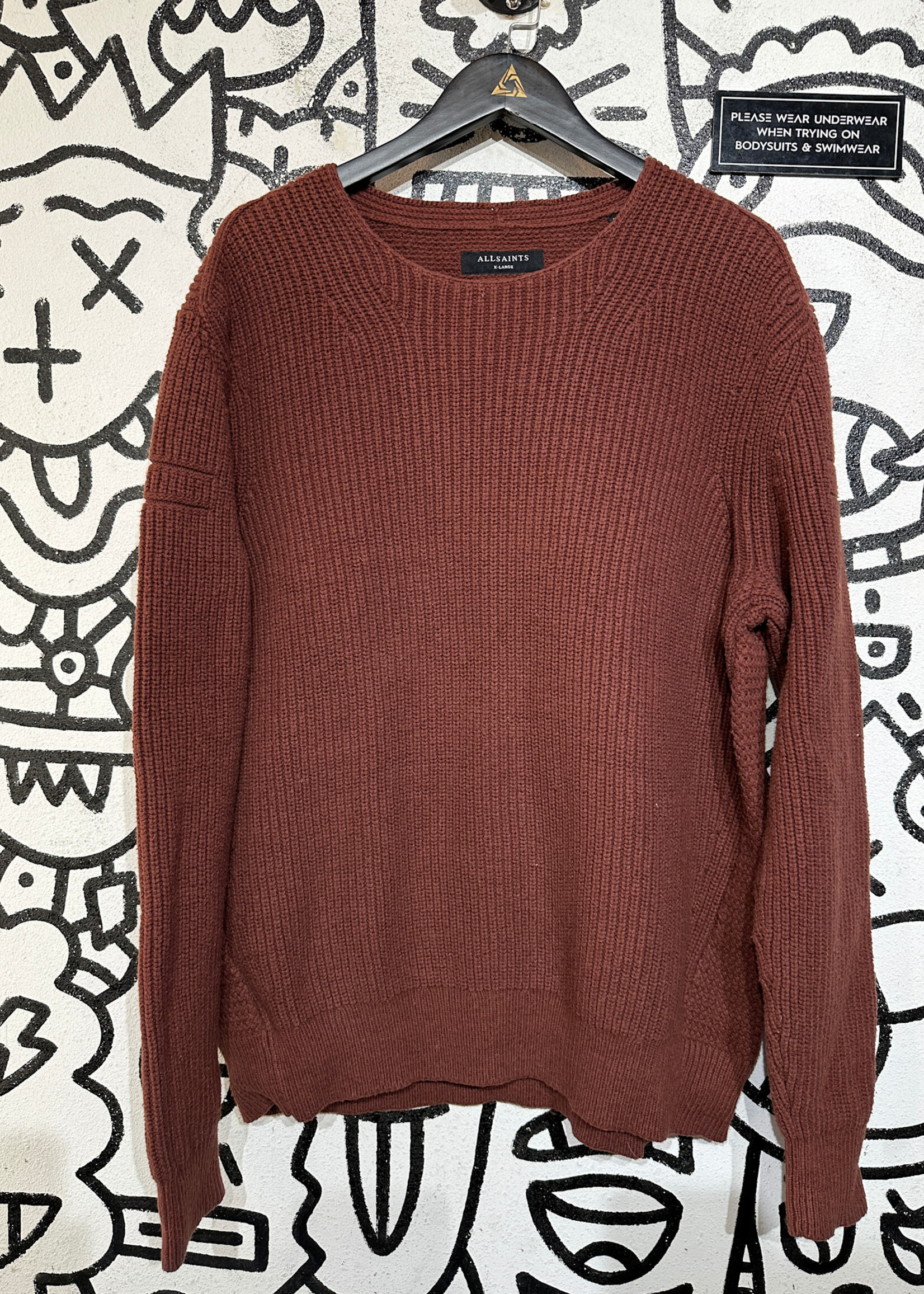 Allsaints Knit Sweater Fem XL