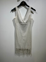 Y2K Windsor White Lace Layered Dress S