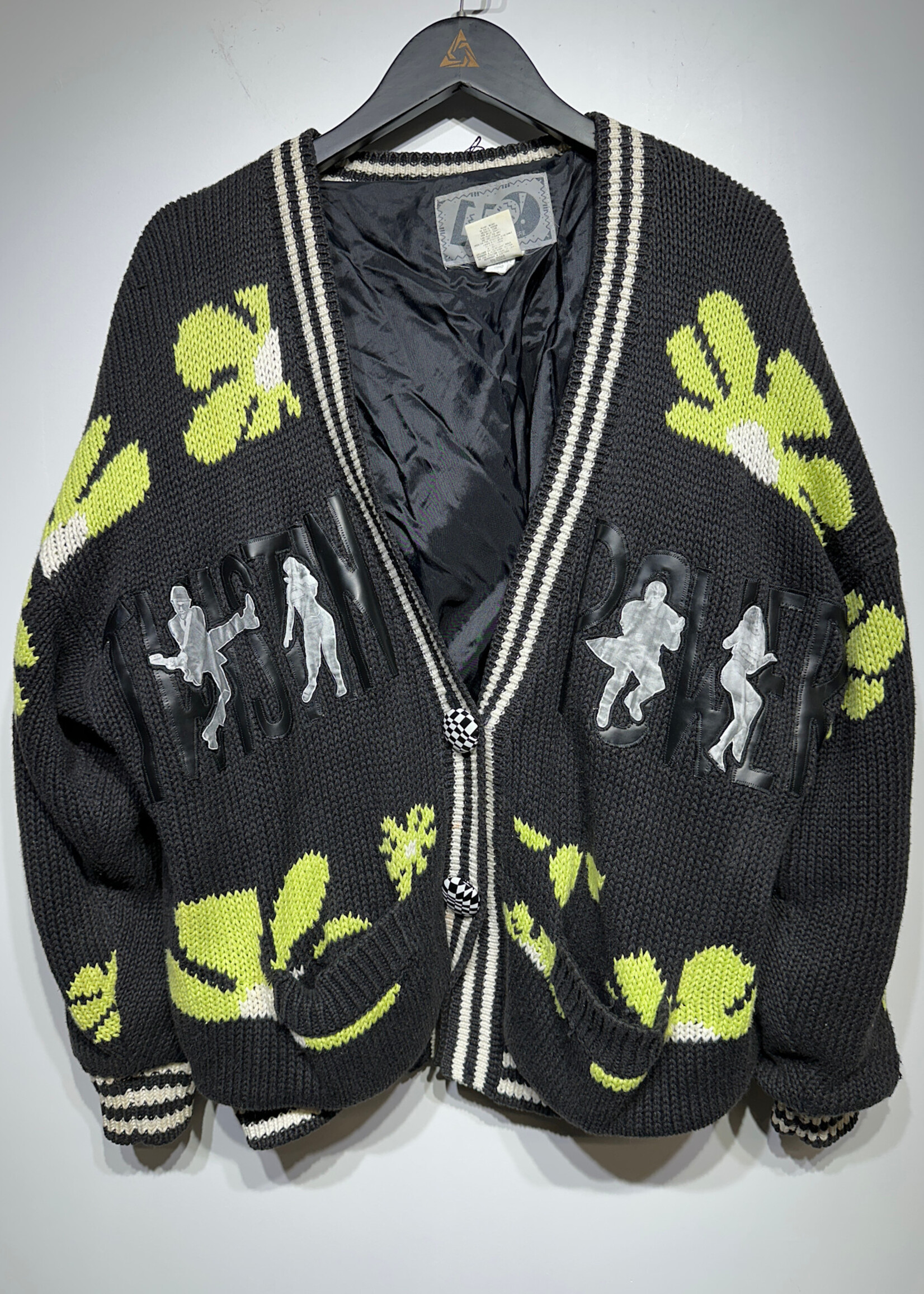 No Back to the Future Patchwork Cardigan Fits M/L AS IS