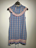 NWT Anthropologie Blue Plaid Dress S