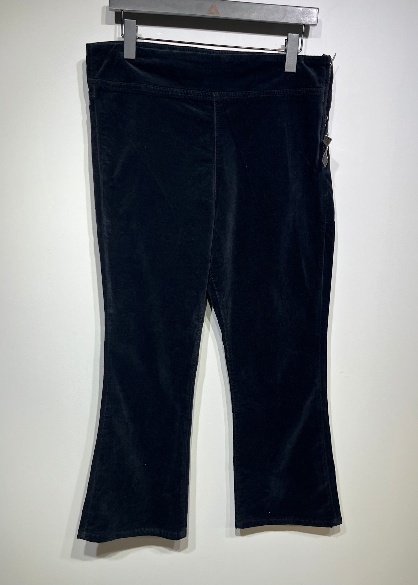 Free Pople Navy Velour Flared Pants NWT Fem 33/L