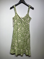 Ann Taylor Green Patterned Dress M