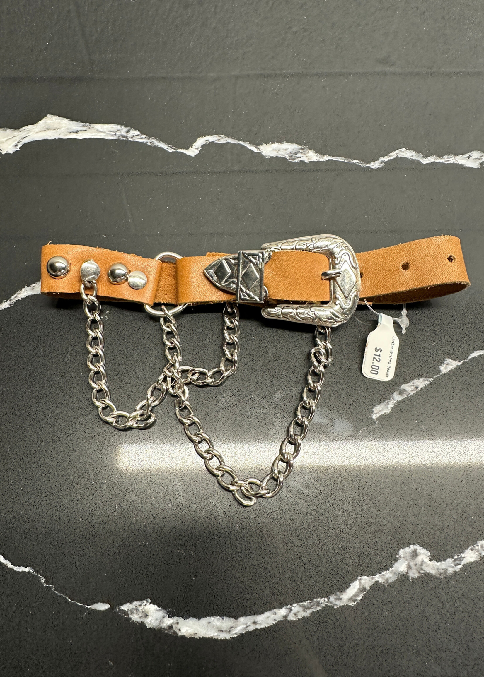 Leather Western Choker