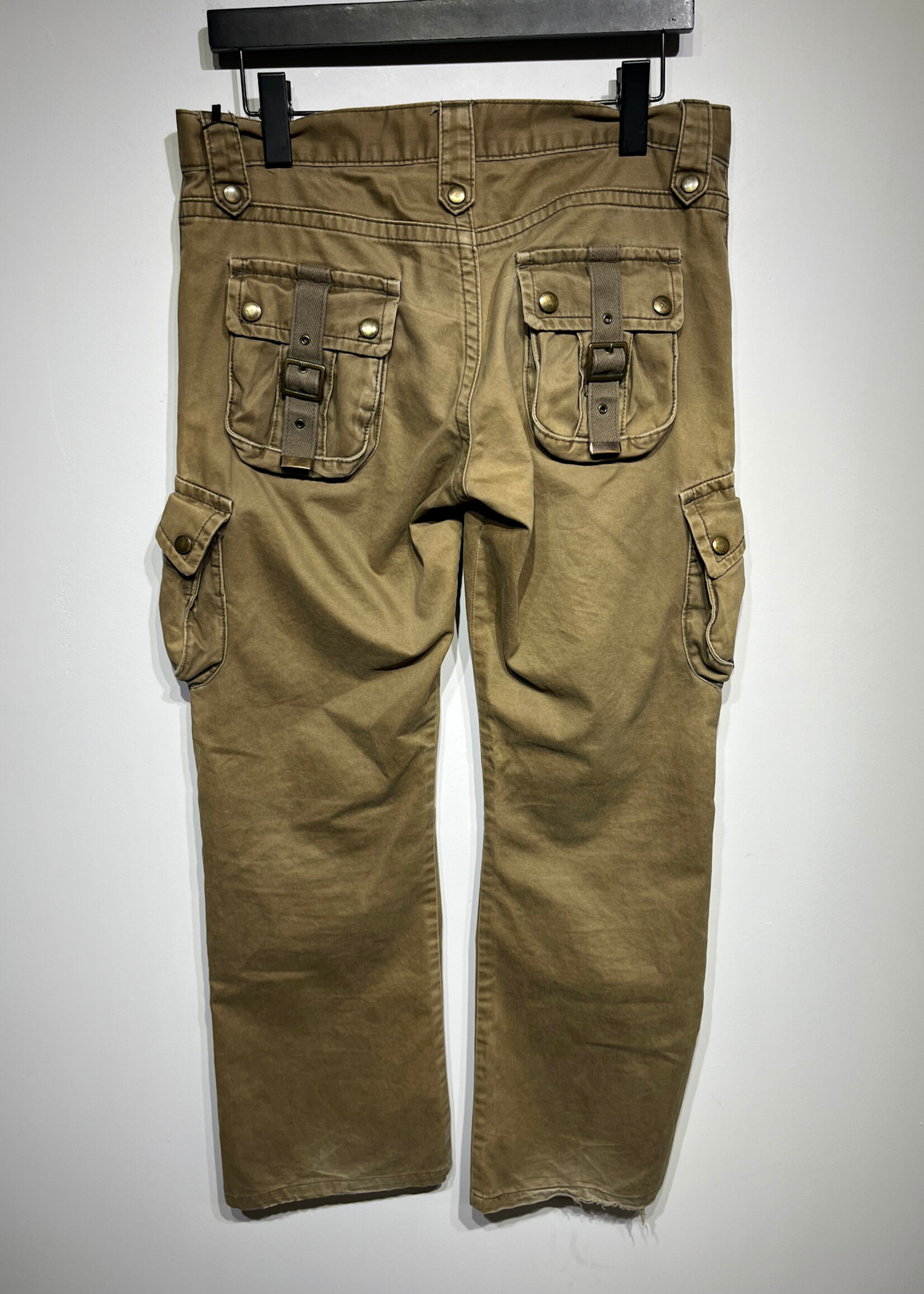Tete Homme Brown Flared Double Knee Pants Macs 32"