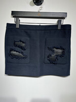 Alexander Wang Leather Cutout Pencil Skirt 28