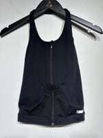 BF Blue Fish Black Halter Zip Tank XS