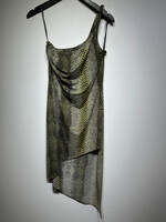 Cache Vintage Snake Print Halter Dress M