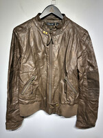 Missme Brown Faux Leather Jacket Fem L