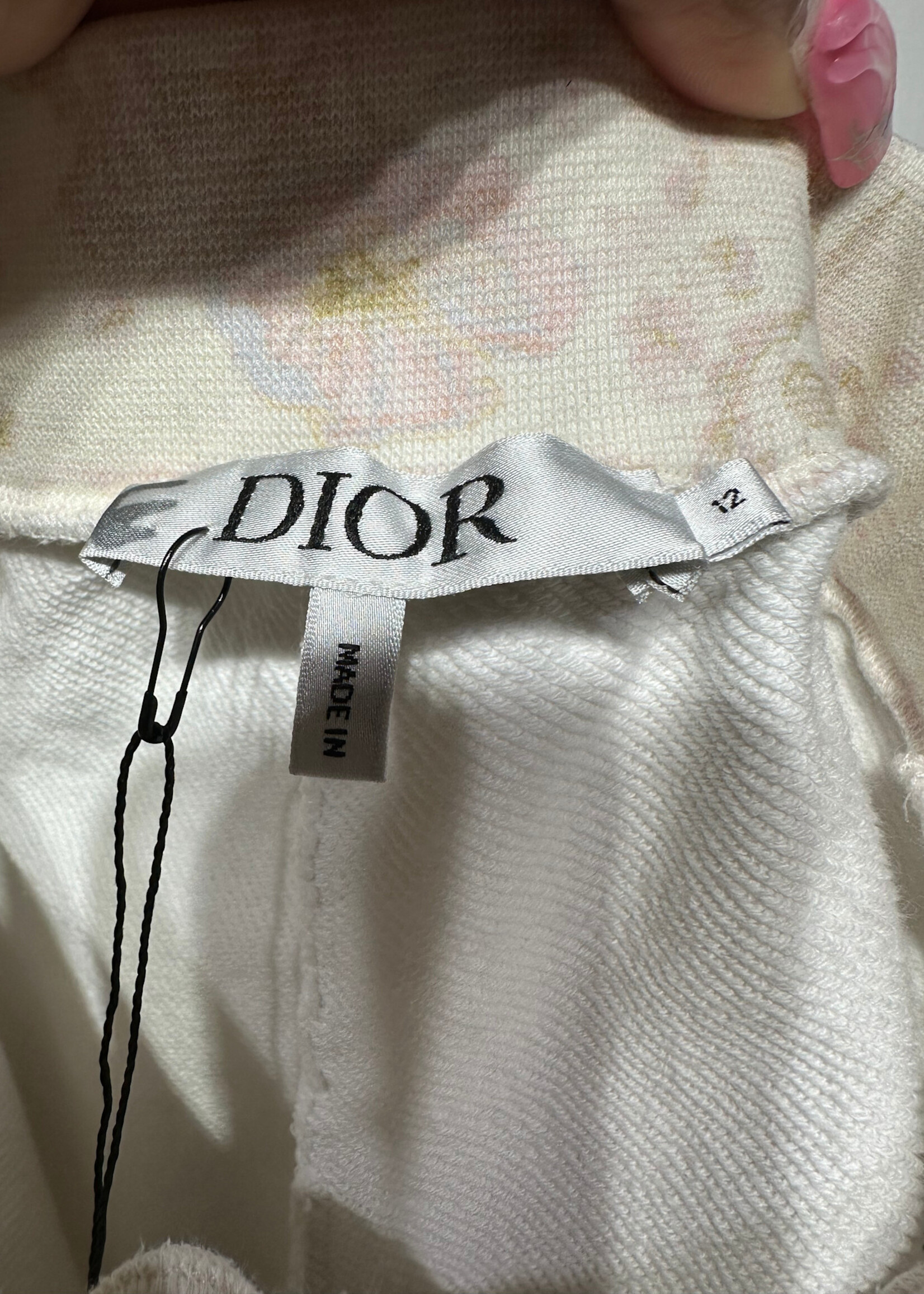 Dior Pink Floral Cotton Shorts 25