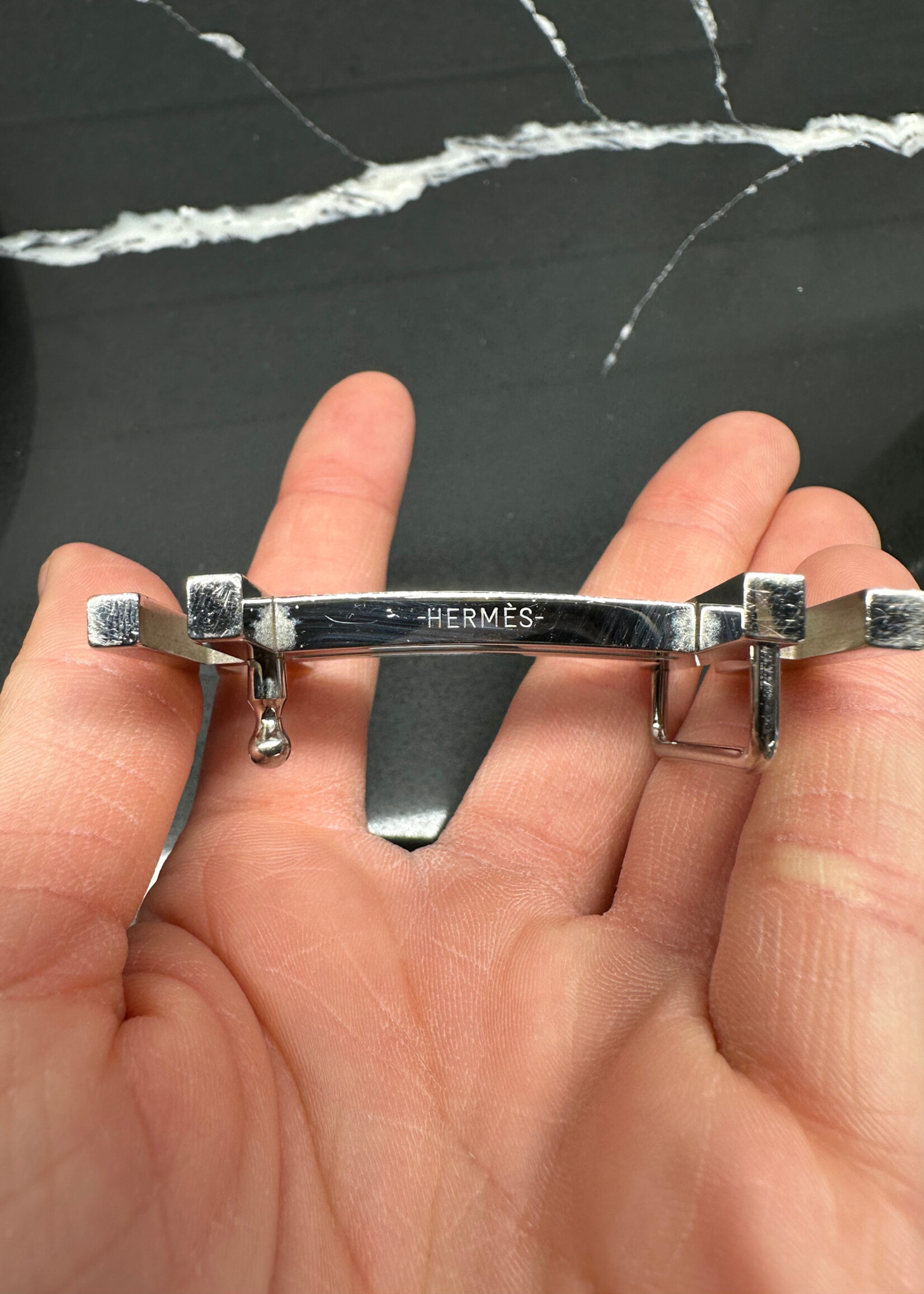 Hermes Double Layer Logo Belt 28"-30"