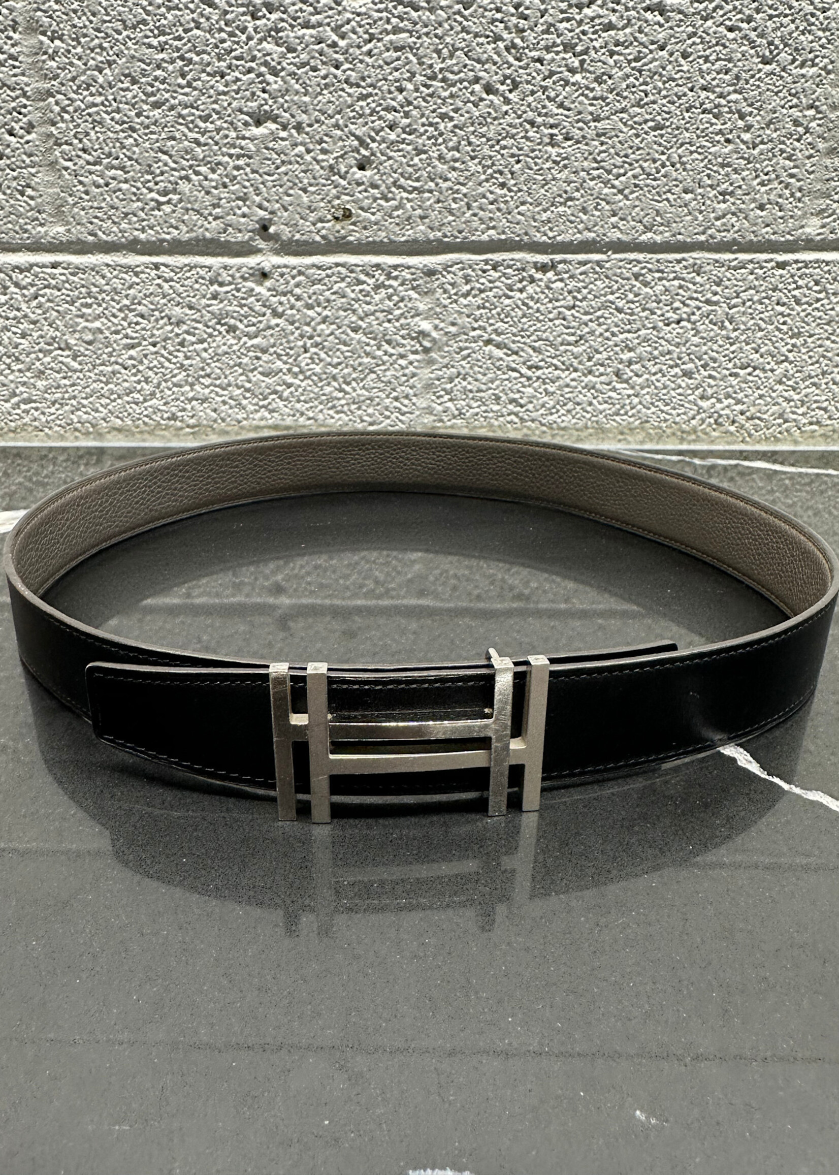 Hermes Double Layer Logo Belt 28"-30"
