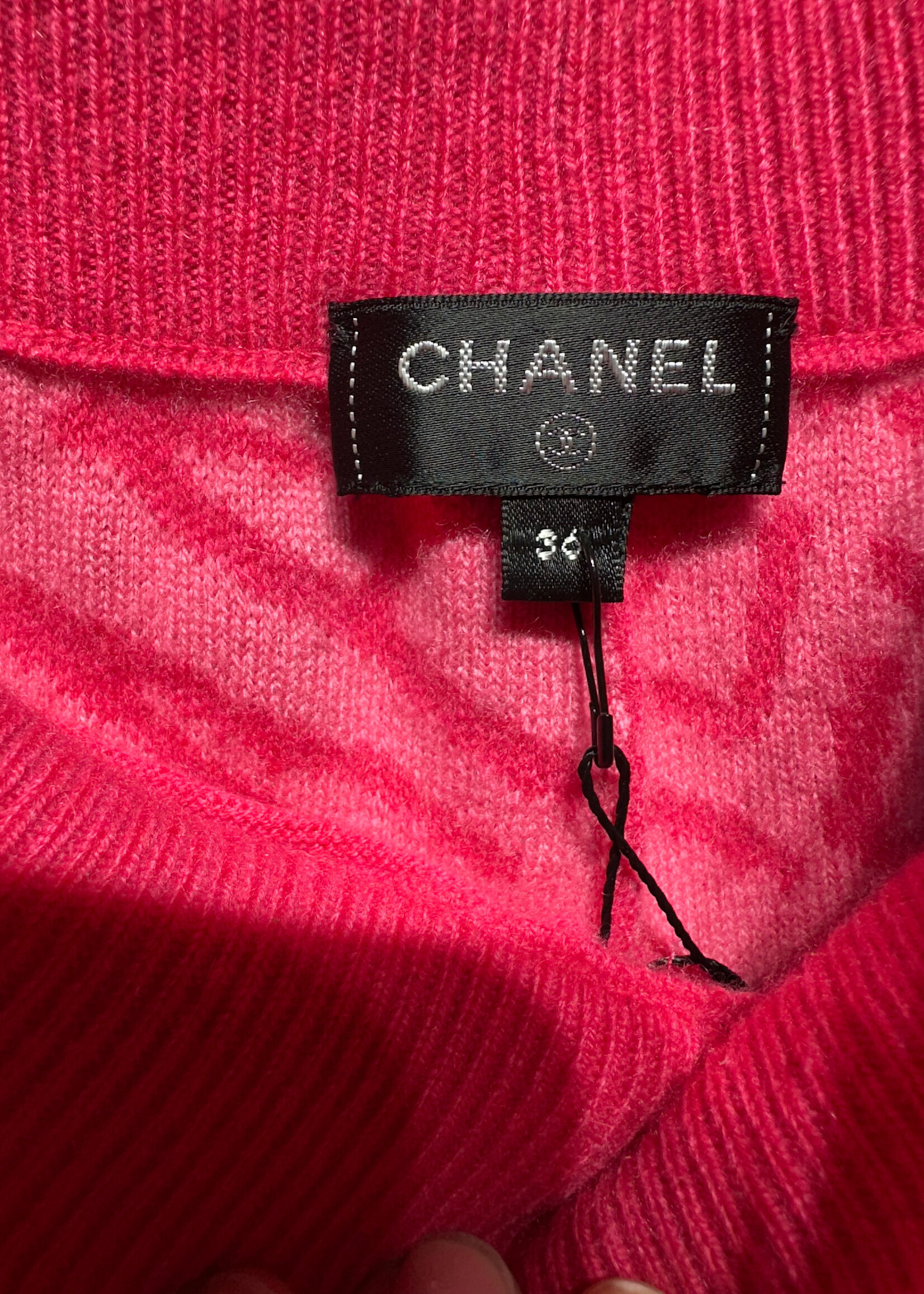 Chanel Resort 2021 Pink Cashmere Joggers  36 (26"-30")