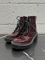 Kenzo Maroon Patent Boots 36