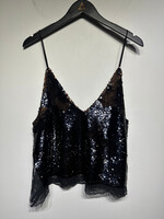Intimately FP Black Gold Sequin Tank M