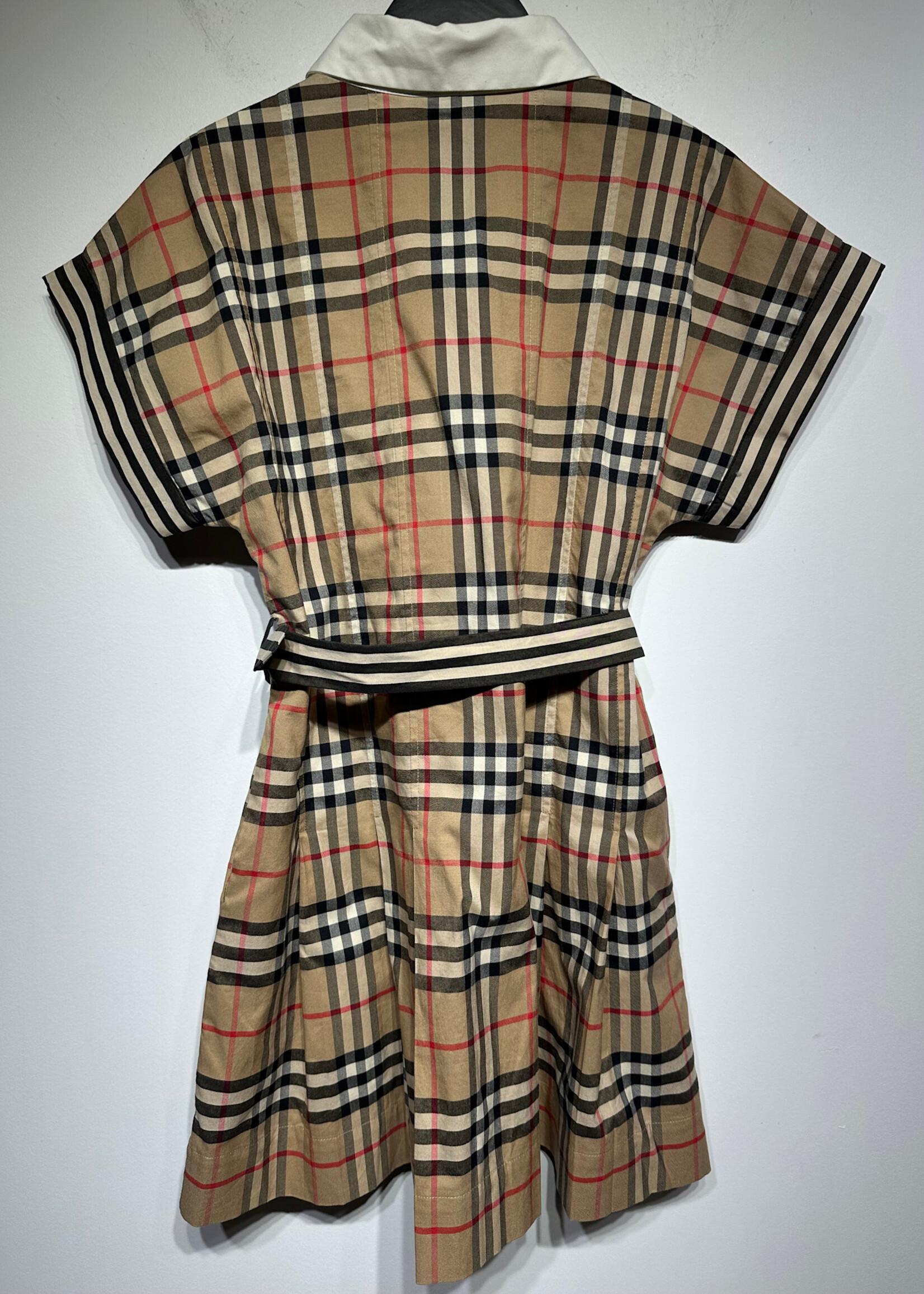 Burberry Nova Check Pleated Dress 8Y
