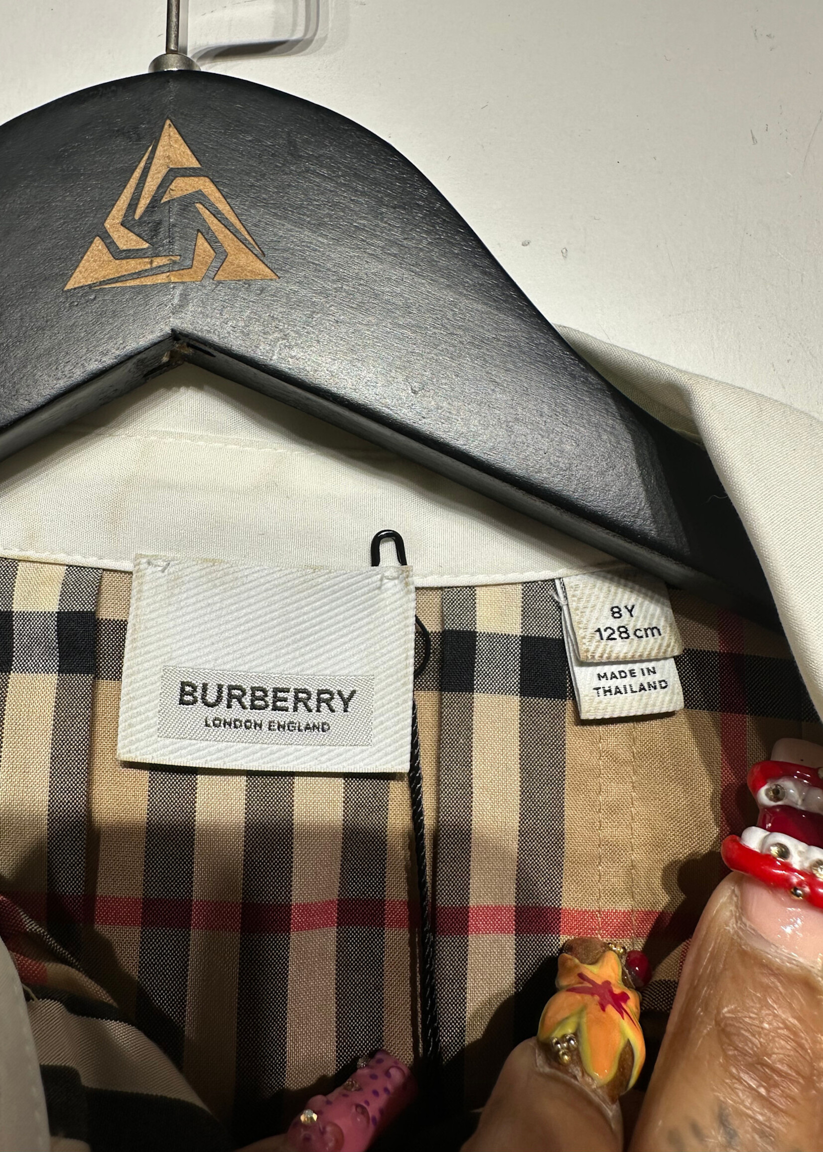 Burberry Nova Check Pleated Dress 8Y