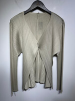 Issey Miyake One Button Pleated Top Fem M/L