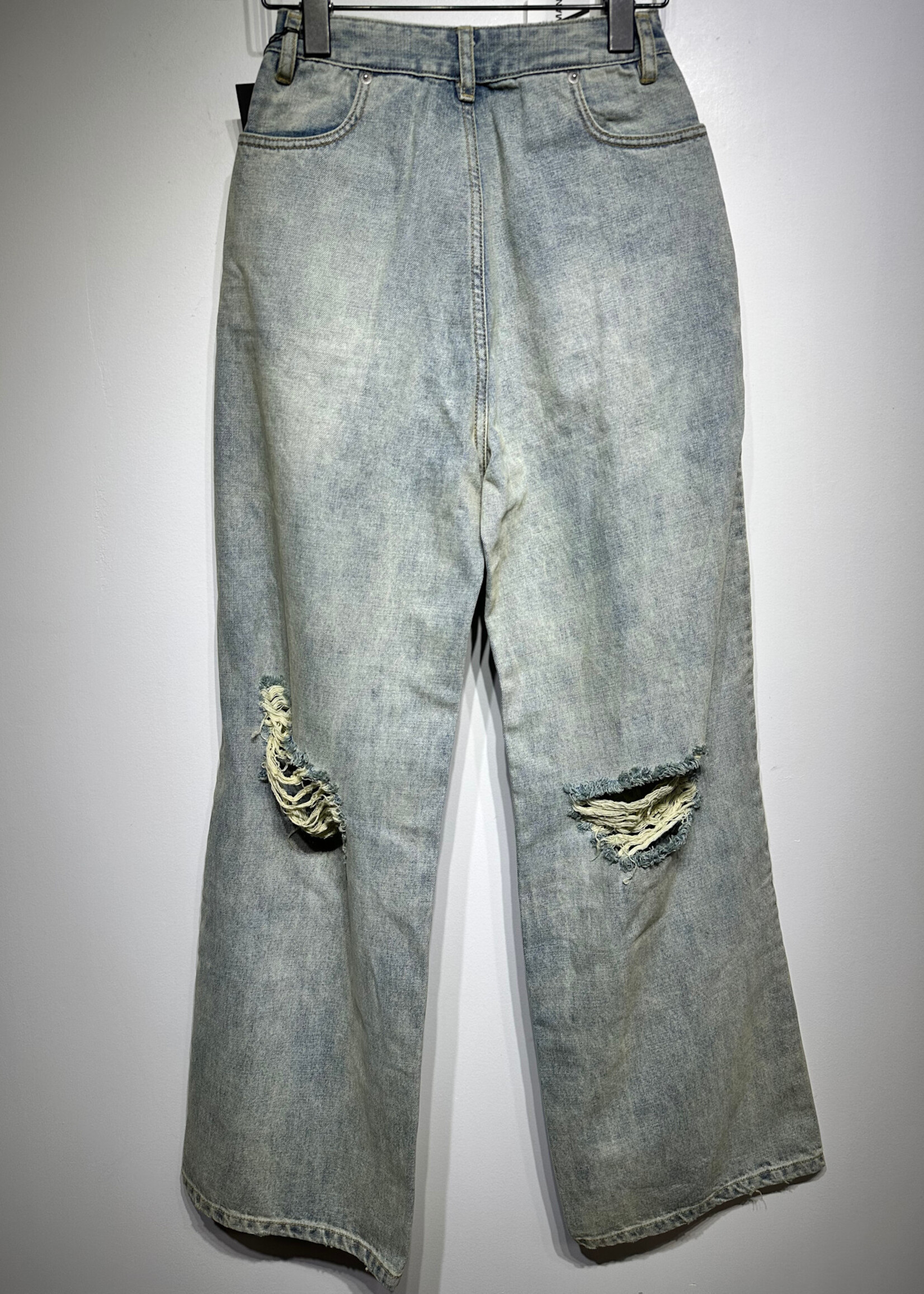 NWT Ann Andelman Reverse Green Tint Jeans 24