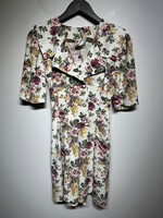 LA Gal Vintage Floral Button Front Dress S