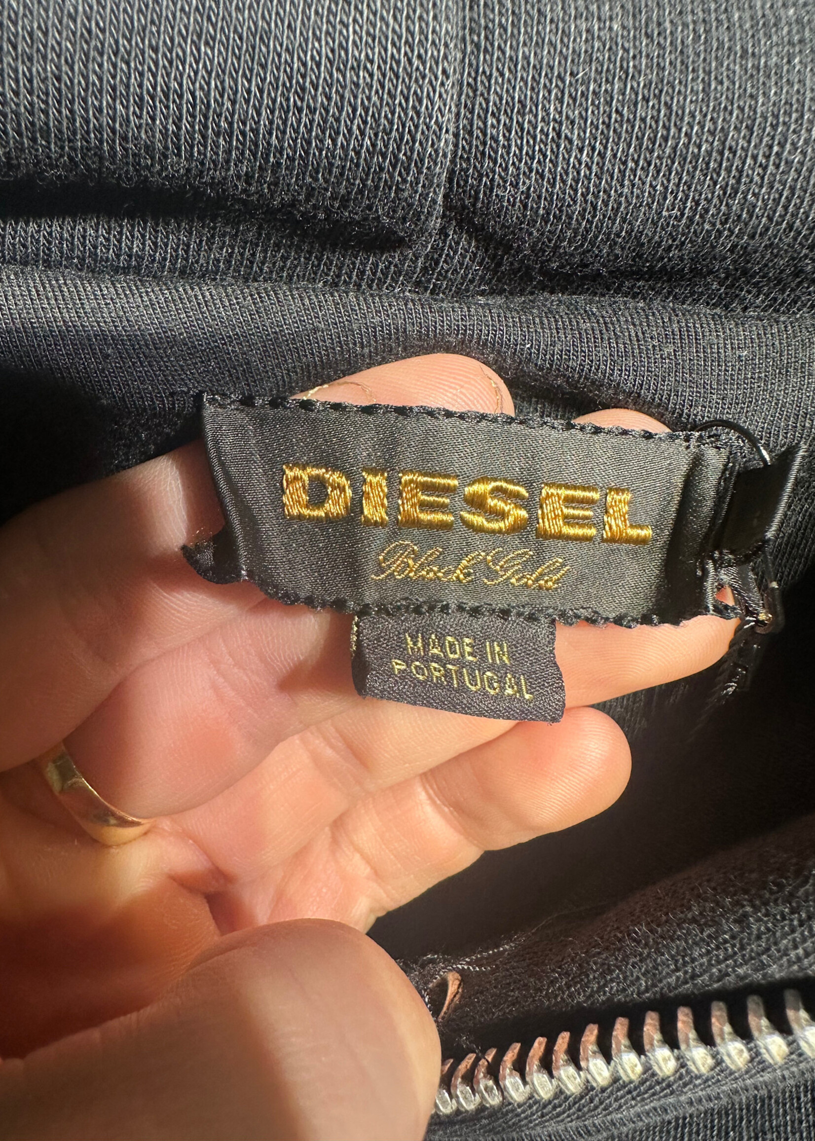 Diesel Black Label 1/4 Zip Hoodie L
