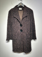 Makali Brown/ Black Long Coat Fem M