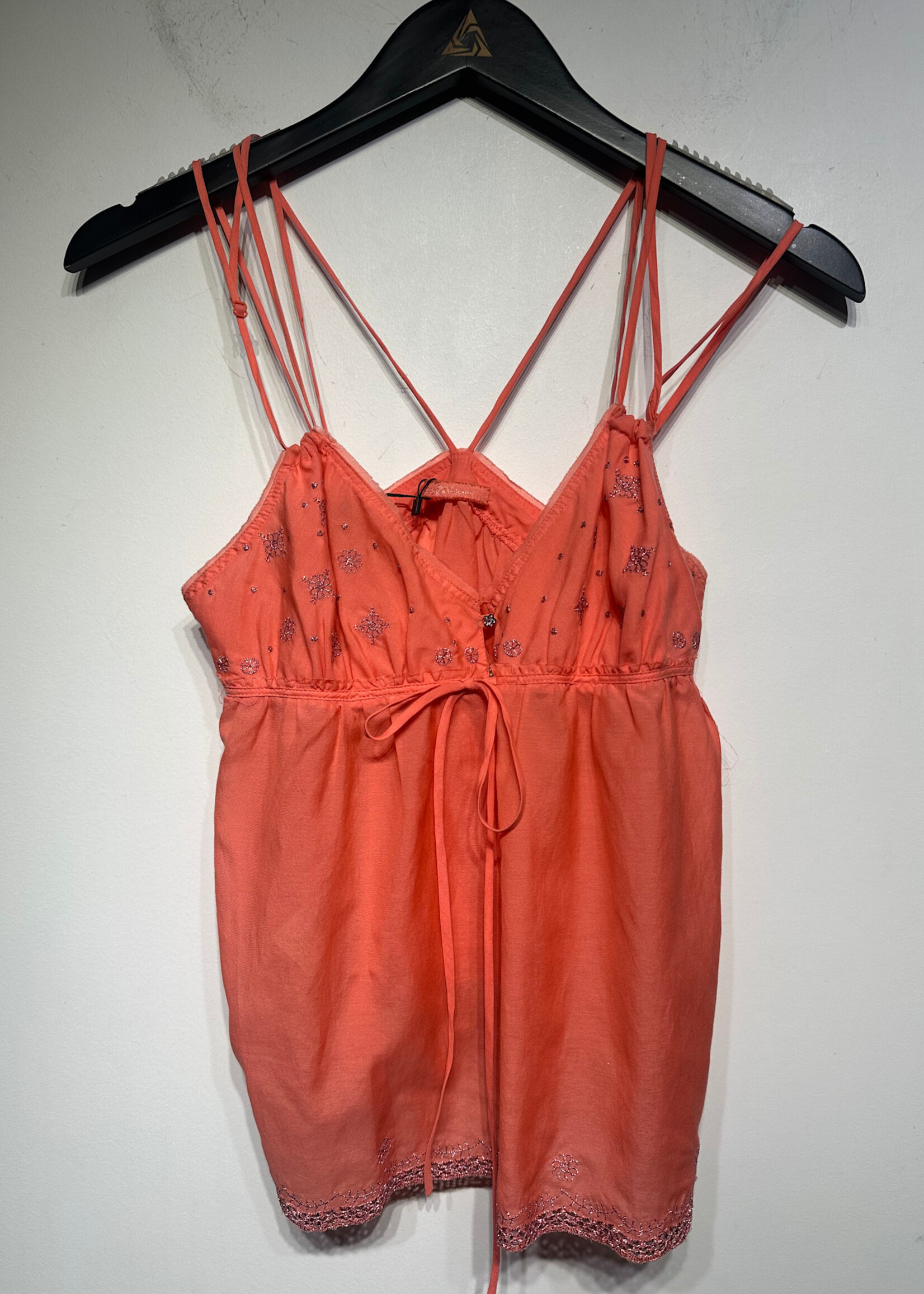 Zadig & Voltaire Pink Lace Tank XS