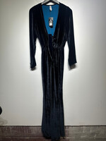 Rat & Boa Blue Velour Jumpsuit M