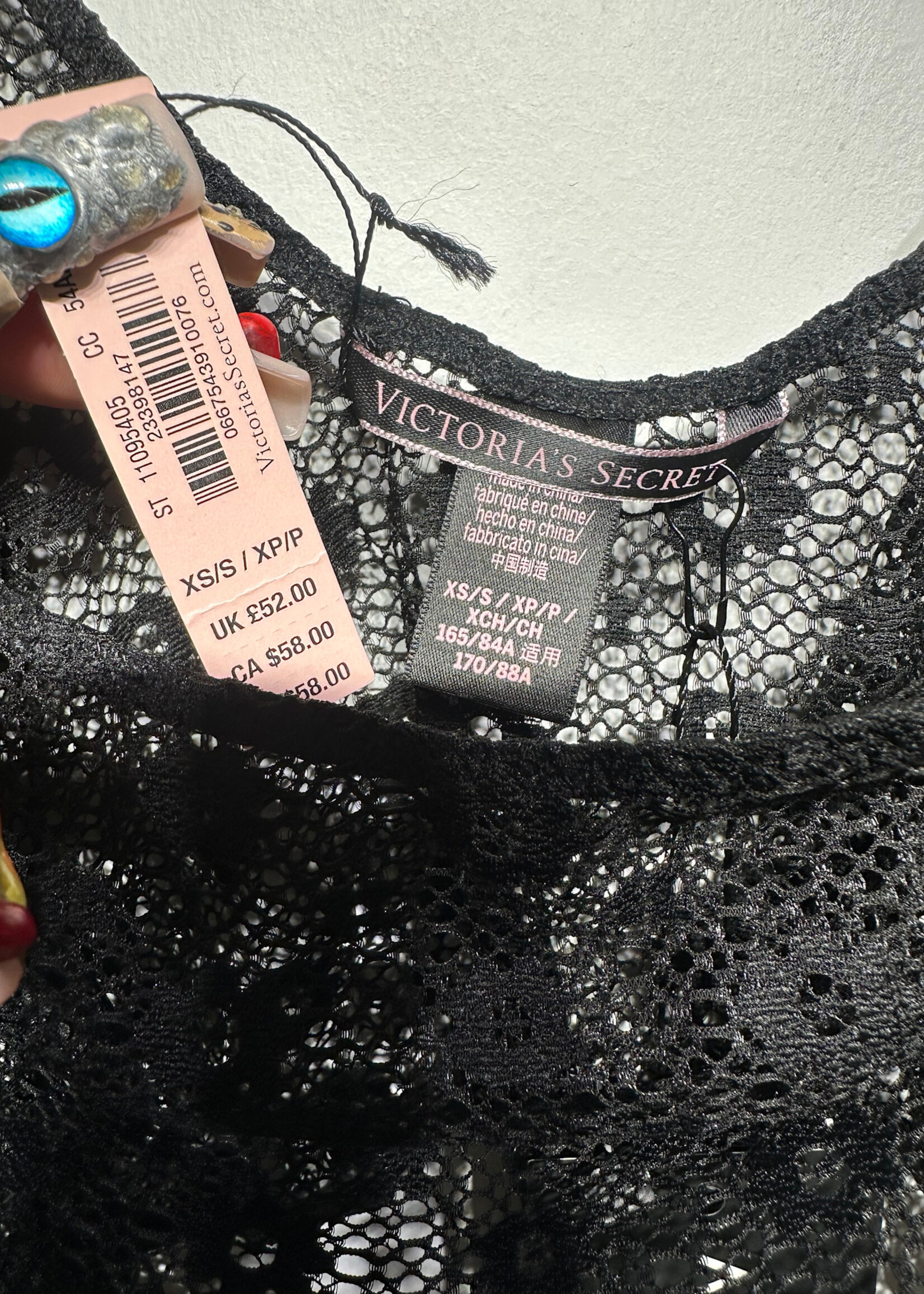 NWT Victoria's Secret Black Lace Bodysuit XS
