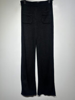 Helmut Lang Black Woven Leggings 23"-26"