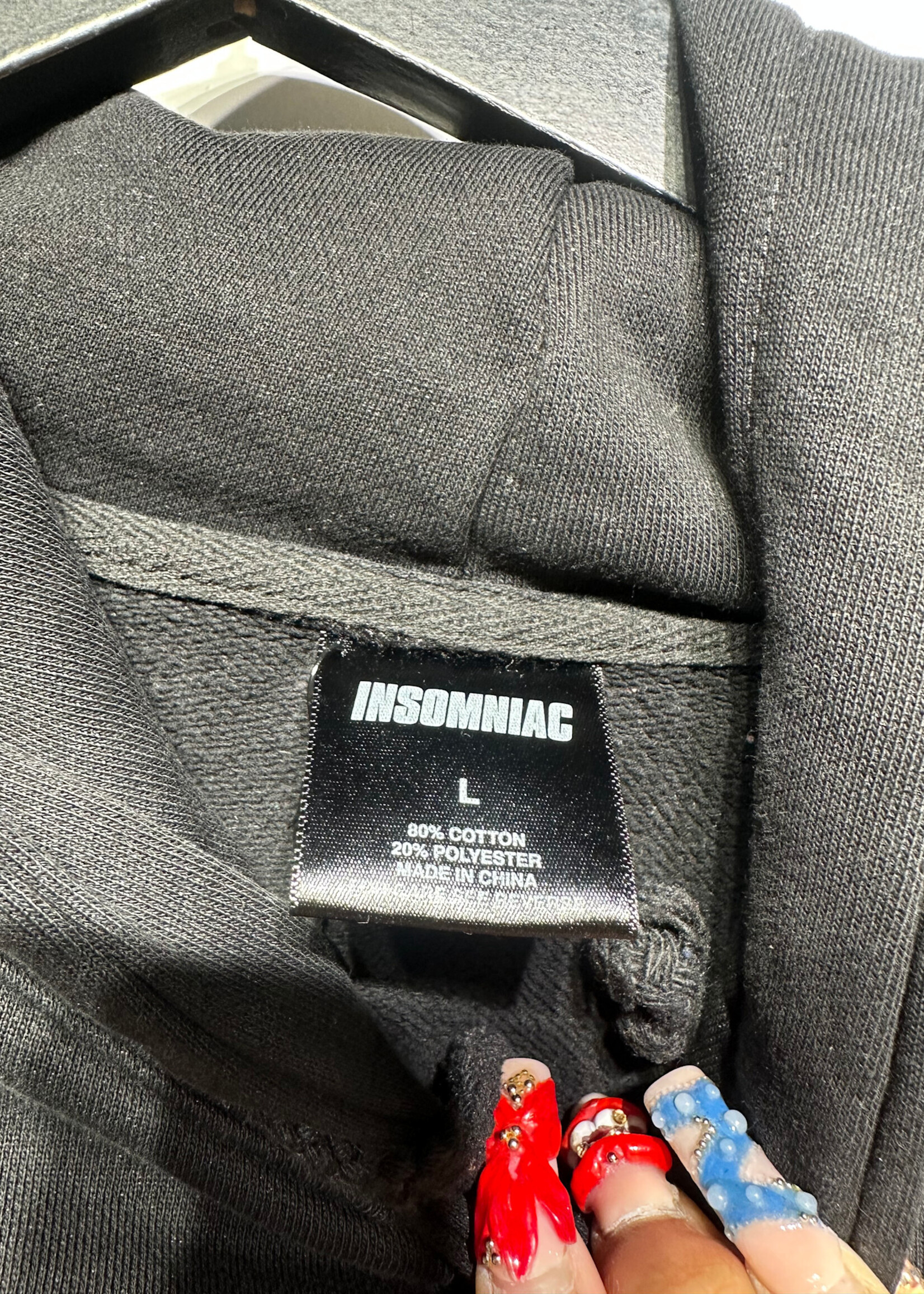 Insomniac Escape Black Hoodie L