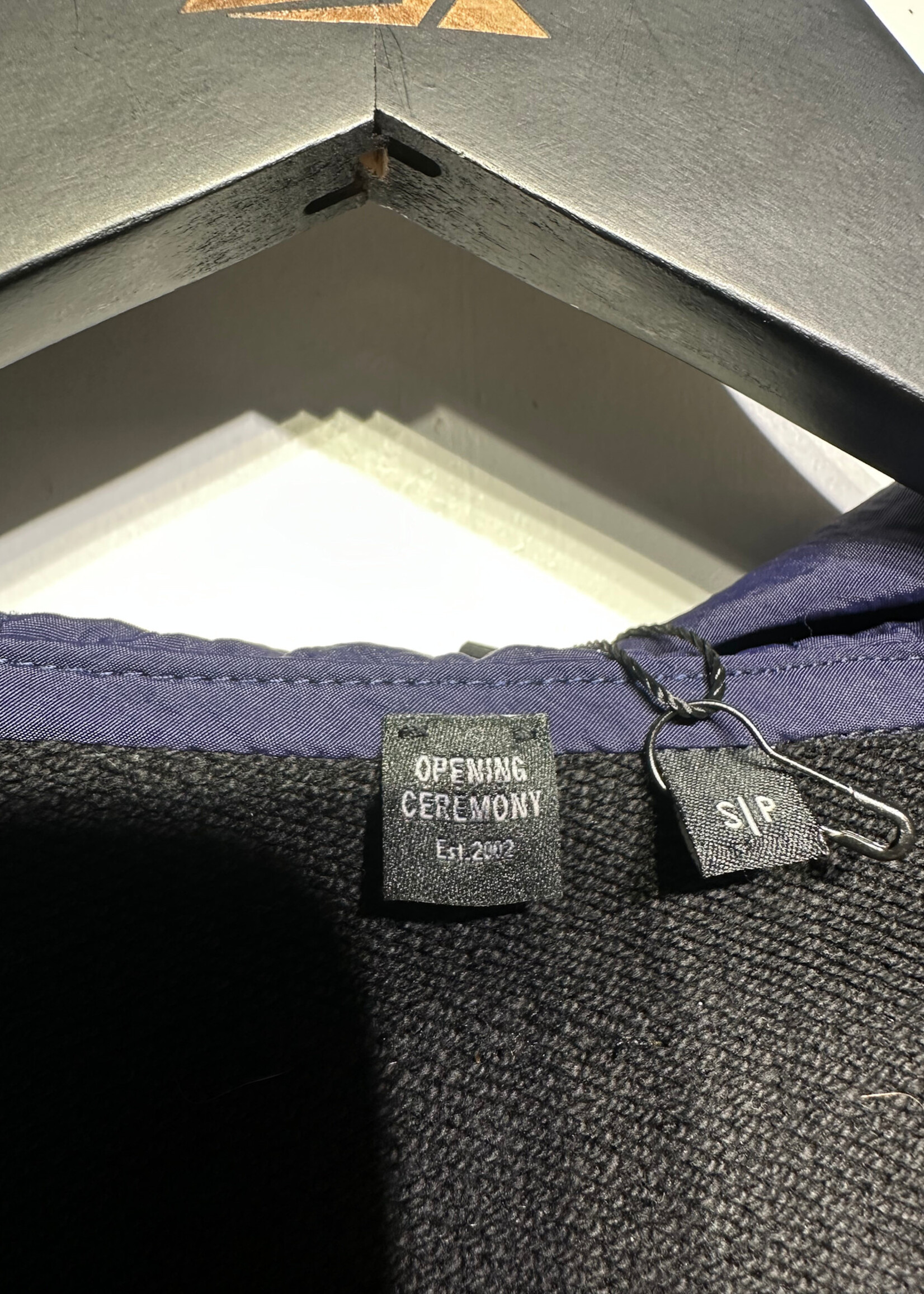 Opening Ceremony Black Windbreaker Hoodie Masc L