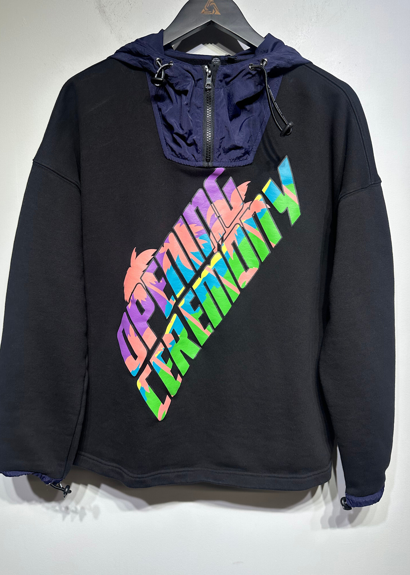 Opening Ceremony Black Windbreaker Hoodie Masc L