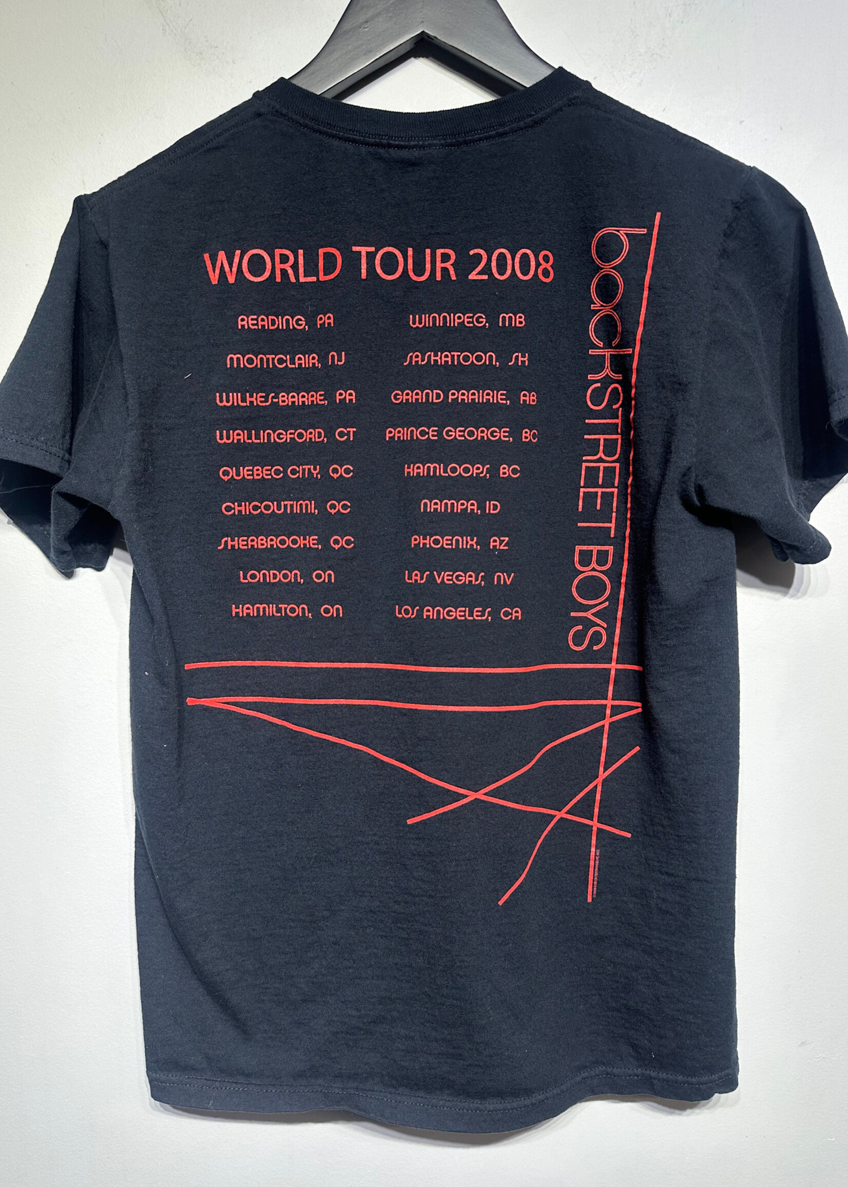 Back Street Boys Black Tee S