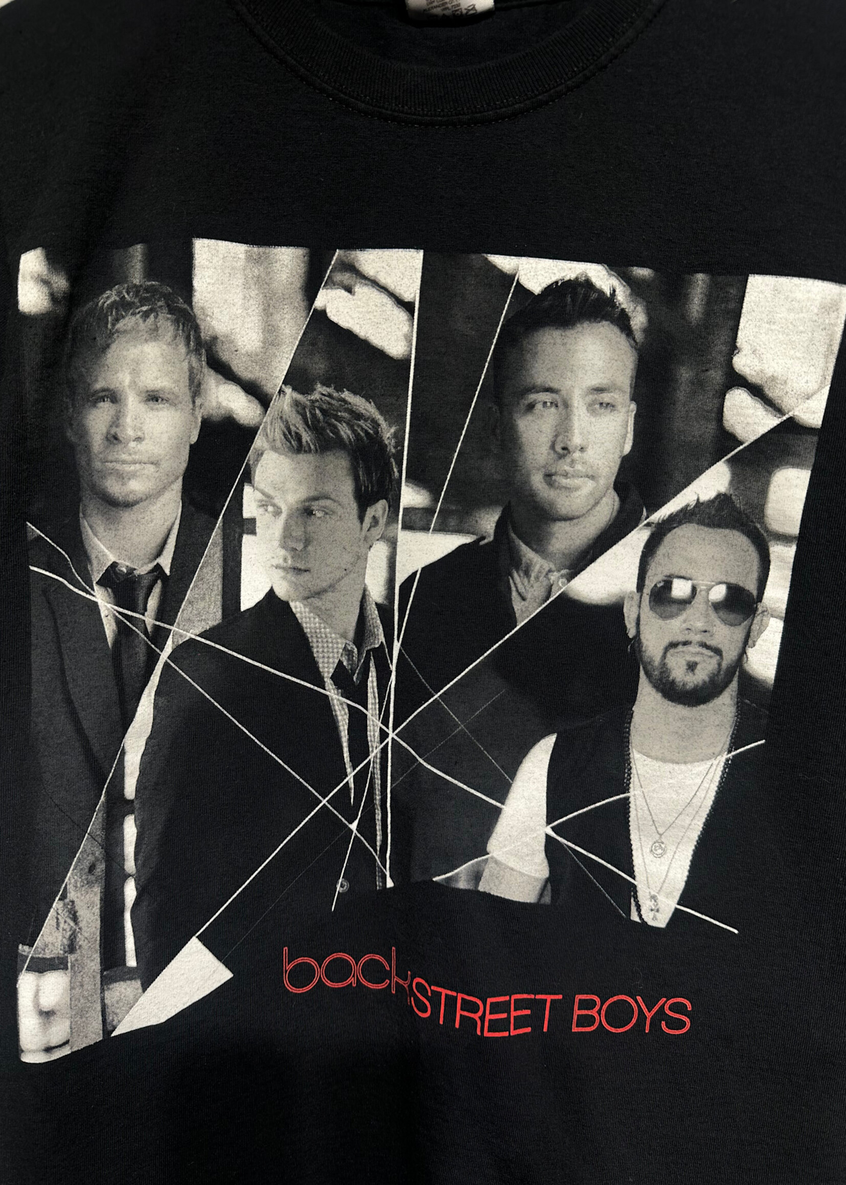 Back Street Boys Black Tee S
