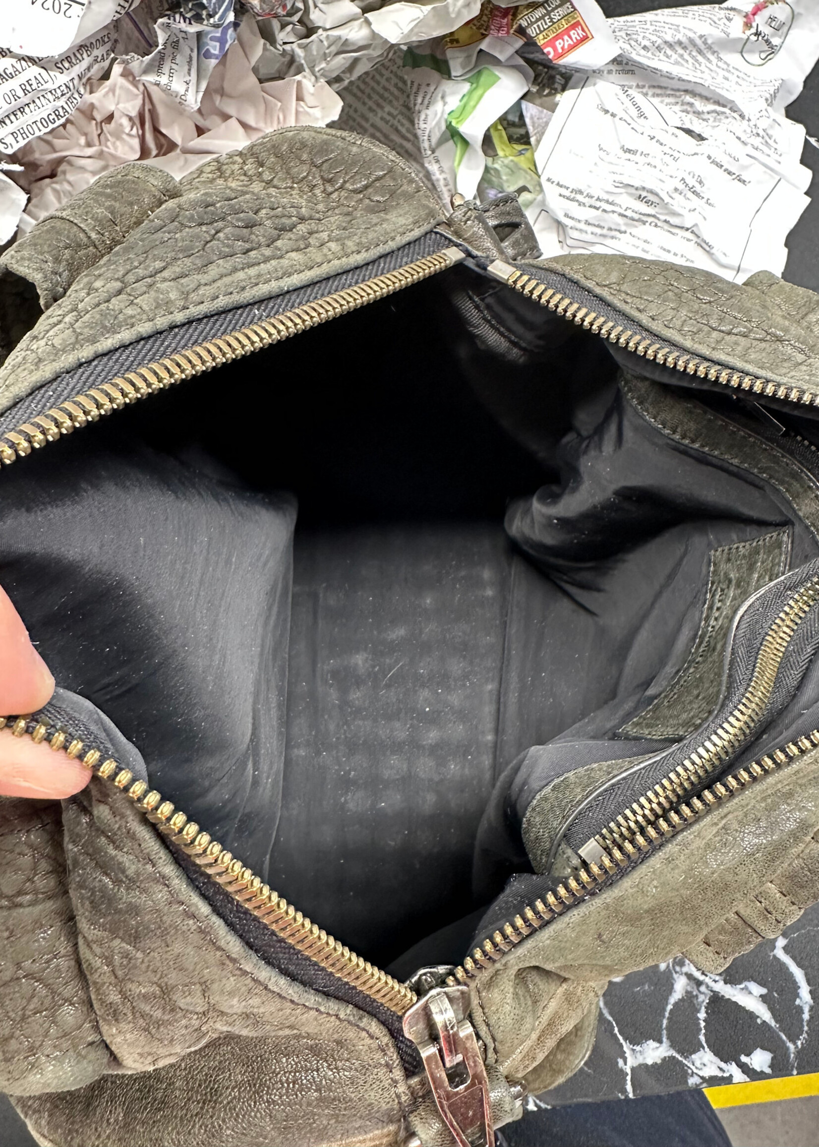 Alexander Wang Grey Rocco Handbag