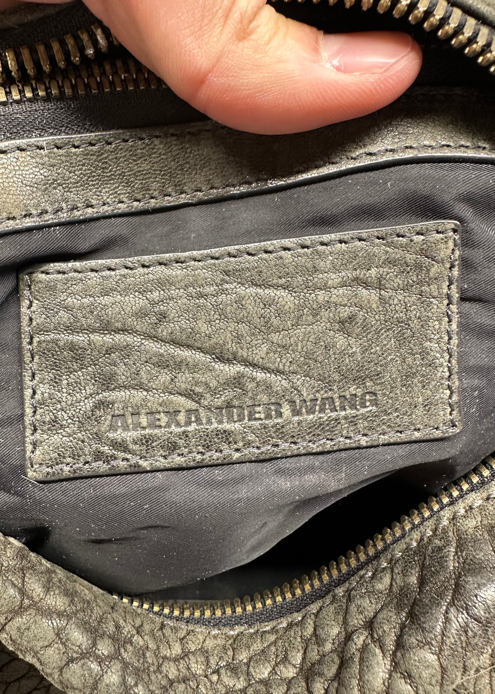 Alexander Wang Grey Rocco Handbag