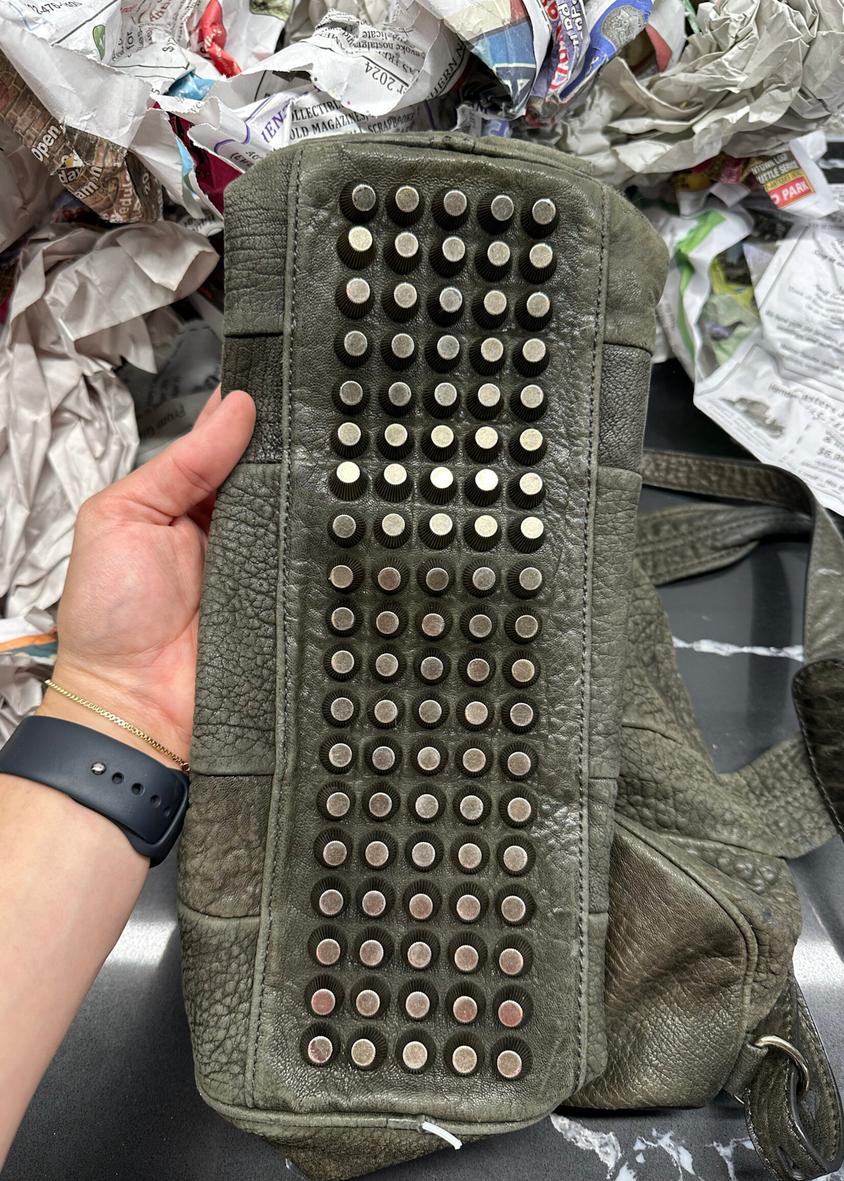 Alexander Wang Grey Rocco Handbag