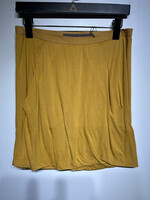 Rick Owens Lillies Yellow Stretch Skirt 8/28"-34"