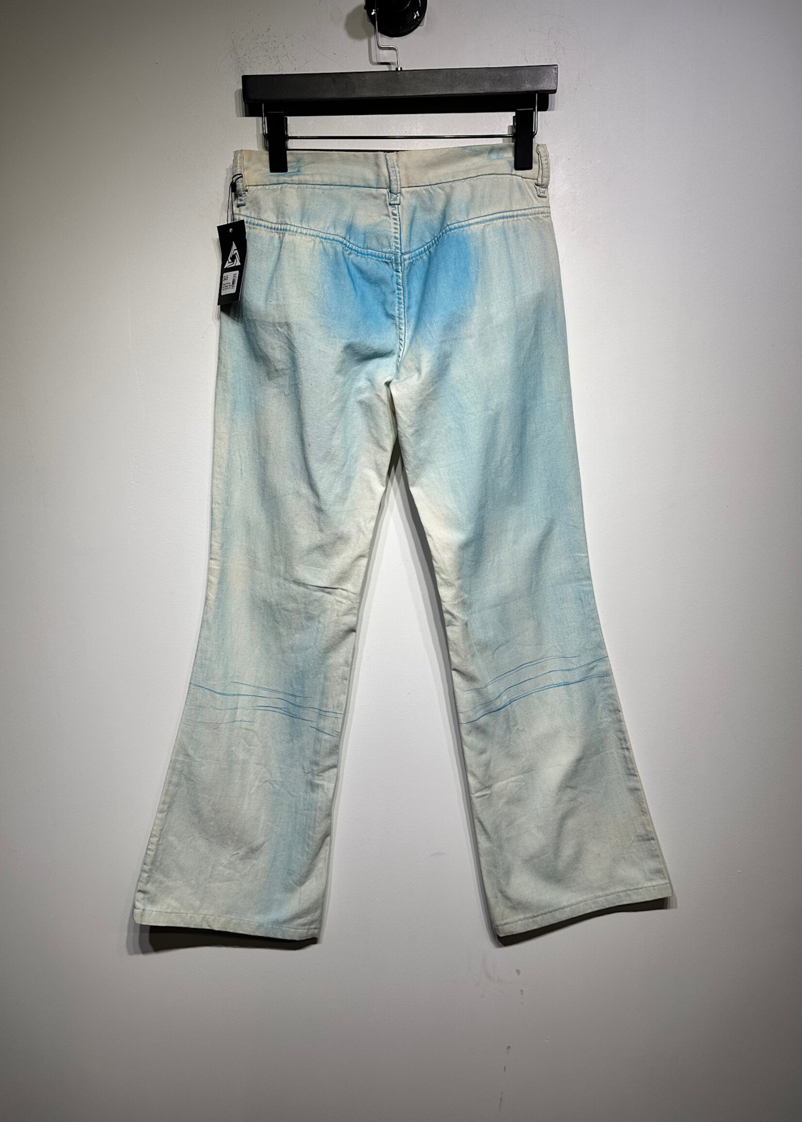 Diesel Y2K Blue Dye Bootcut Pants Fem 29 AS IS