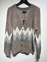 Beams Zig Zag Knit Cardigan XL AS IS