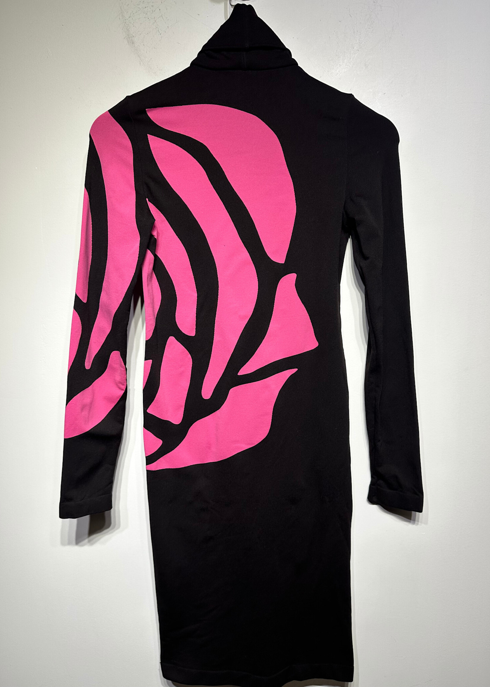 Wolford Black/Pink Slim Dress S