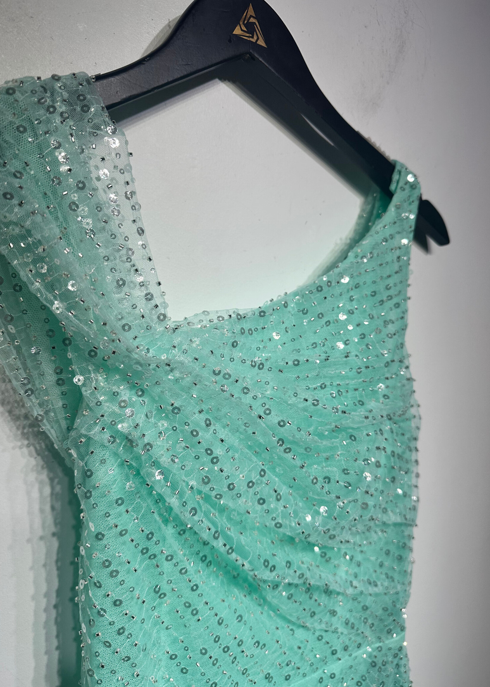 Milla Teal Sequin Maxi Dress S