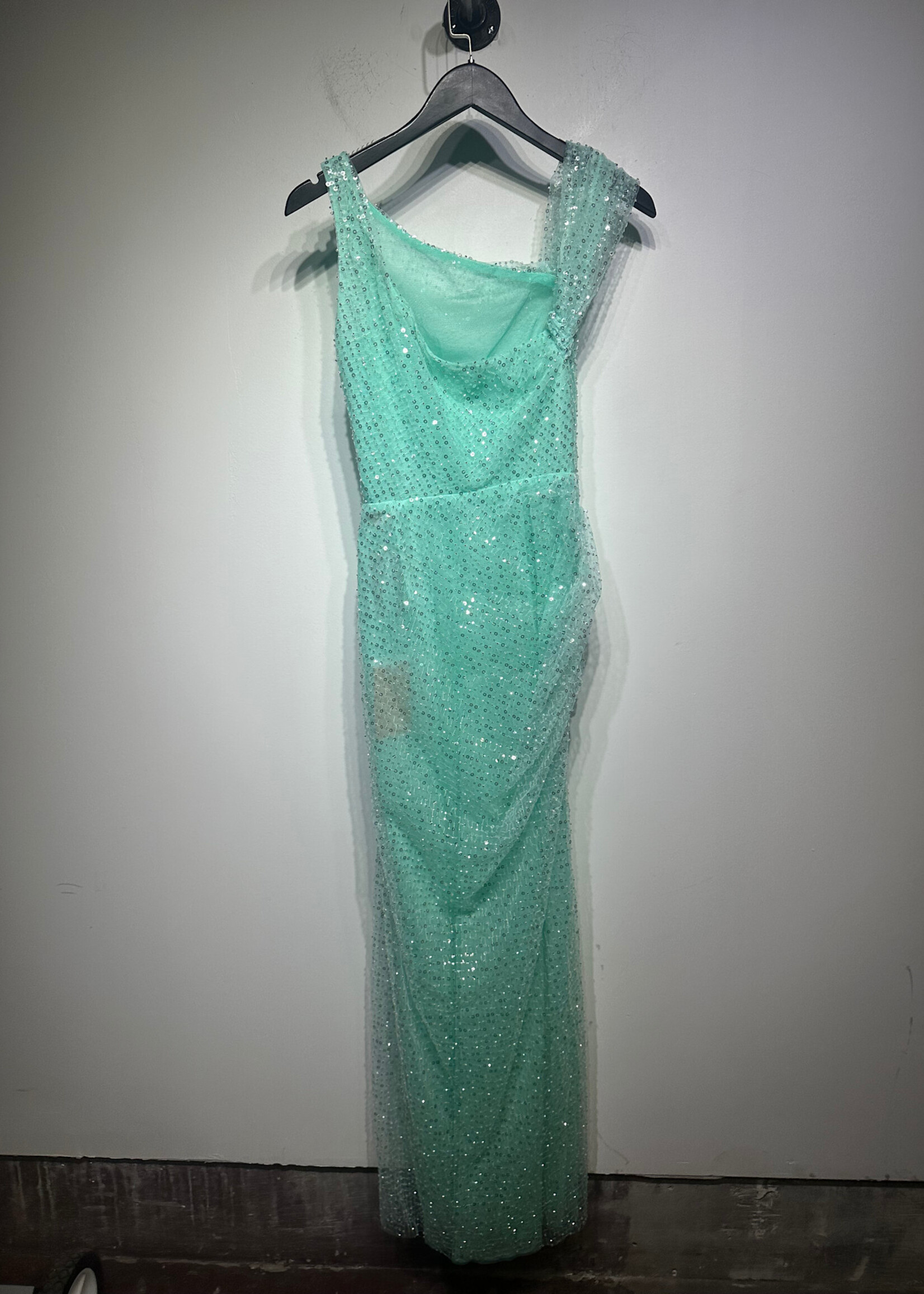 Milla Teal Sequin Maxi Dress S