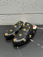 Gucci Princetown Embroidered Leather Mule 8.5